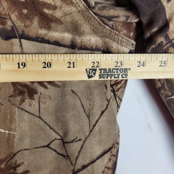 Vintage Carhartt Camoflauge Jacket Coat Men's Medium Realtree Hooded Hunting - Picture 9 of 10